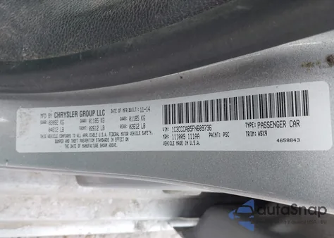 2015 Chrysler 200 Limited z USA, uszkodzony, nr VIN 1C3CCCAB5FN609736